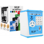 Pokladnička v tvare trezoru - modrá